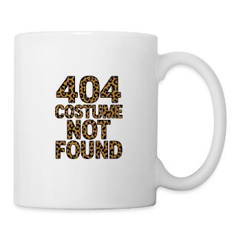 404 Costume Not Found - Chemise Nerd à imprimé léopard - Mug blanc - blanc - Droite