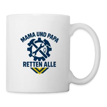 Mother Father Rescue Team Design - Mug - white - Right