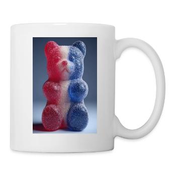 Drapeau français Gummy Bear - Mug blanc - blanc - Droite