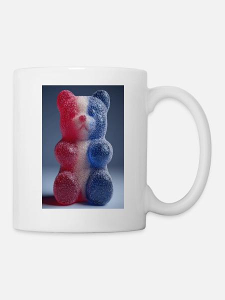 Drapeau français Gummy Bear - Mug blanc - blanc