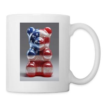 USA Stars & Stripes Gummy Bear - Mug - white - Right