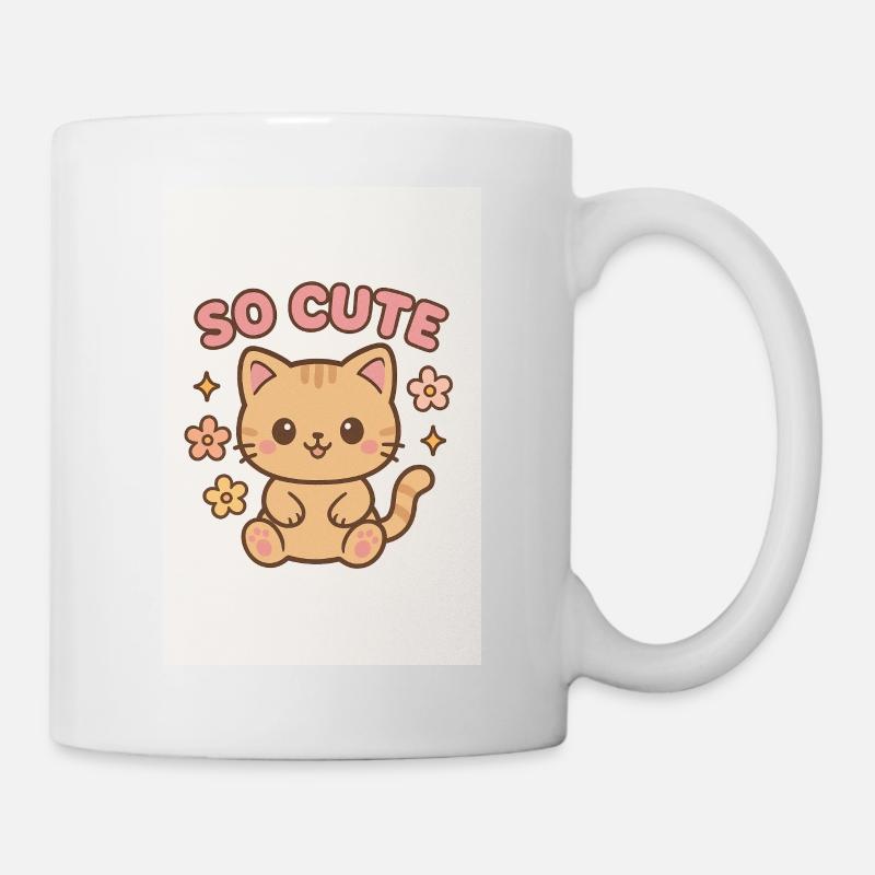 So cute kitty design - Mug - white