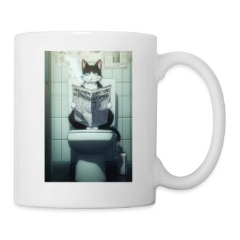 Cool Cat’s Morning Routine - Mug - white - Right