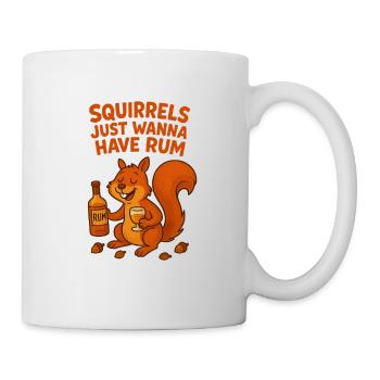 Squirrel with Rum and Humor - Mug - white - Right