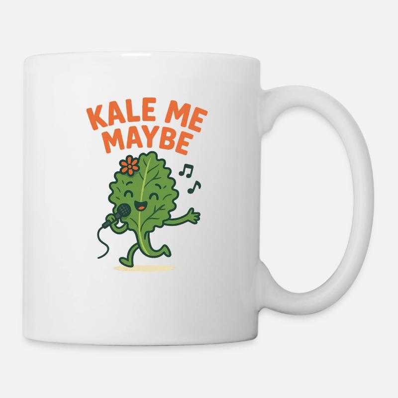Verspielte Glatze mit Musik und Mikrofon - Tasse - Weiß