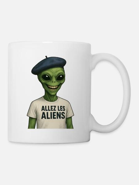 Alien Sailor T-shirt Humorous - Mug - white