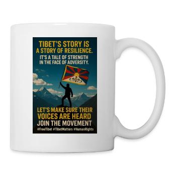 Stories of resilience in Tibet - Mug - white - Right