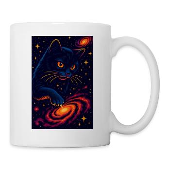 Cosmic Cat Design, Love Cats - Mug - white - Right