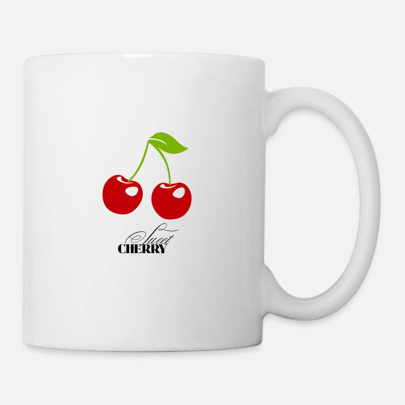 Classic Cherries Illustration - Mug - white