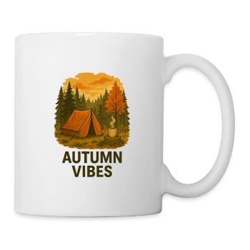Herbststimmung Outdoor Camping Design - Tasse - Weiß - Rechts