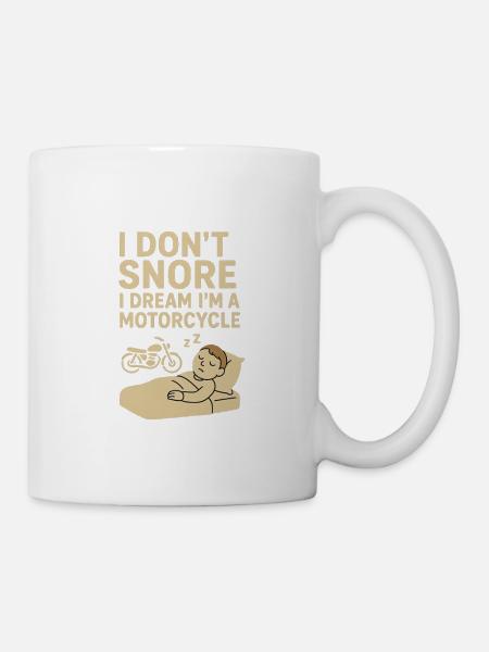 Les motos ronflent - Mug blanc - blanc