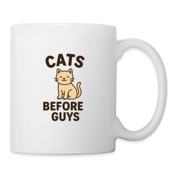 Cats Before Guys - Tasse - Weiß - Rechts