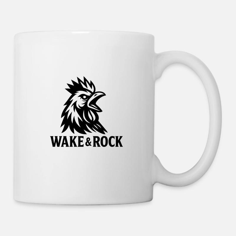 Wake & Rock - Mug blanc - blanc