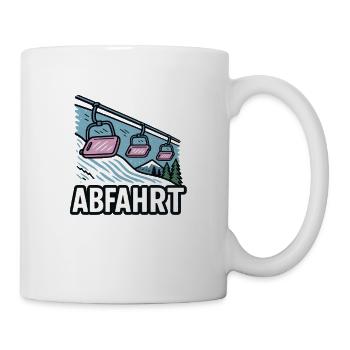 Slope ski lift Landschaftsdesign - Mug - white - Right