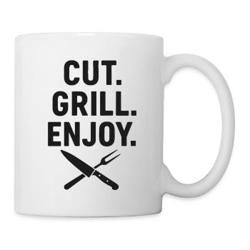 Grill and food love design - Mug - white - Right