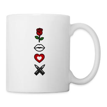 Avi Collection – Rose & Kiss - Tasse - Weiß - Rechts