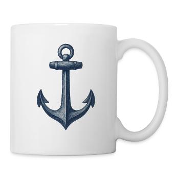 Nautical Anchor Illustration - Mug - white - Right