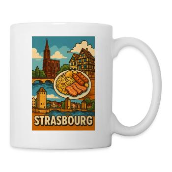 Genuss in Straßburg Sauerkraut - Tasse - Weiß - Rechts