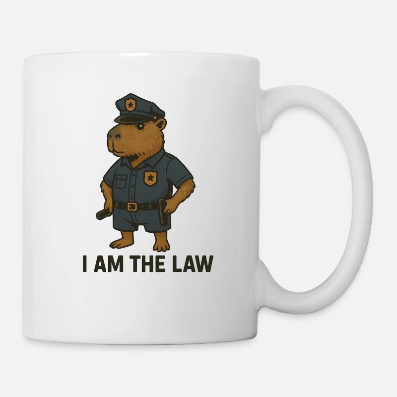 Polizei von Kapybara - Tasse - Weiß