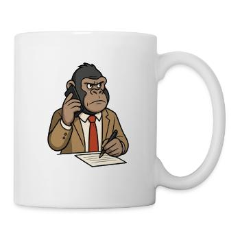 Business Gorilla  - Tasse - Weiß - Rechts