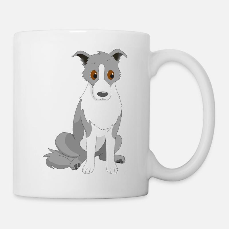 Border Collie Side Eye - Mug - white