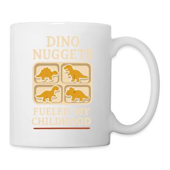Dino Nuggets Nostalgie Drôle Snack Dinosaure - Mug blanc - blanc - Droite