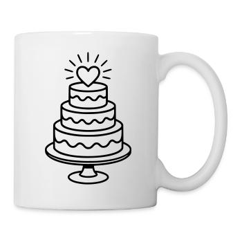 Wedding - Wedding cake - Mug - white - Right