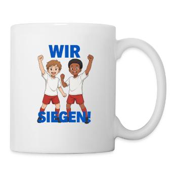 Gemeinschaftsgeist Kinder Design - Tasse - Weiß - Rechts