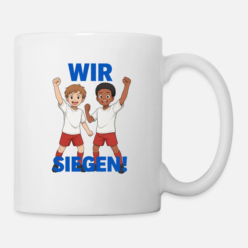 Gemeinschaftsgeist Kinder Design - Tasse - Weiß