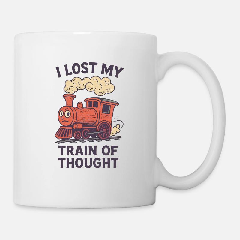 Train de la pensée Design - Mug blanc - blanc