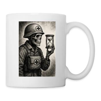 Mähdrescher der Zeit - Tasse - Weiß - Rechts