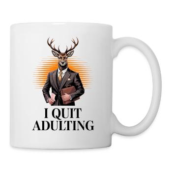 I Quit Adulting Deer - Mug - white - Right