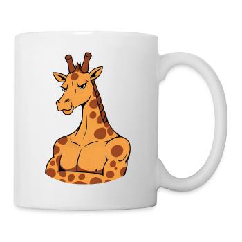 Girafe avec des muscles - Funny Comic Animal Fitness - Mug blanc - blanc - Droite