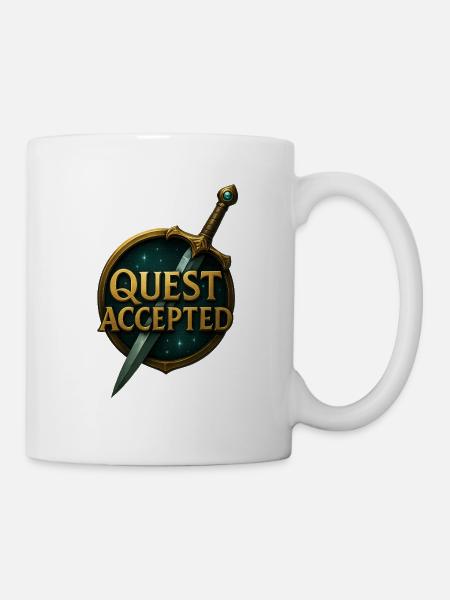Quest_Accepted - Mug blanc - blanc