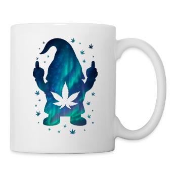 Galactic dwarf with cannabis motif - Mug - white - Right