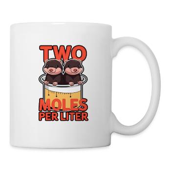 2 Mole – Chemistry Pun Science Joke - Mug - white - Right