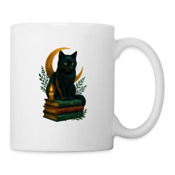 Enchanting_black_cat - Tasse - Weiß - Rechts