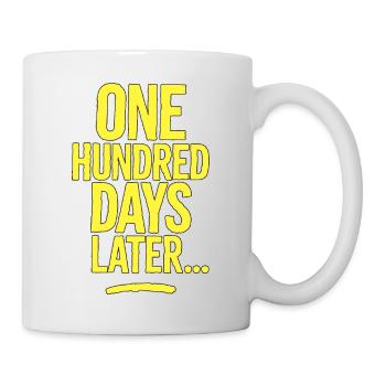 100 Days Smarter – School Milestone Tee - Mug - white - Right