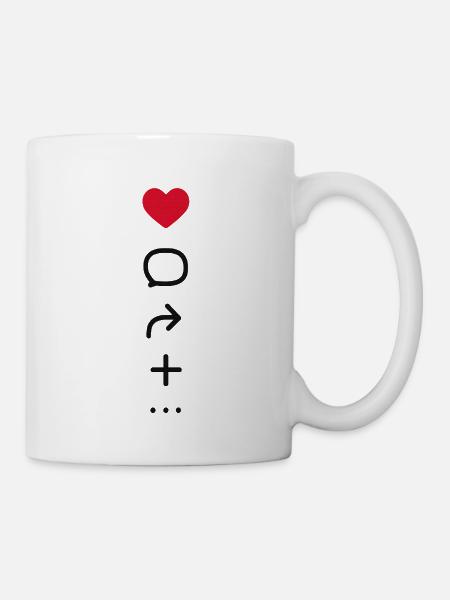 Avi Collection – Minimal Social Icons Tee - Mug - white