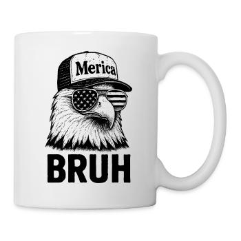Bruh 4 juillet Eagle Kids Teen 4 juillet Bruh - Mug blanc - blanc - Droite