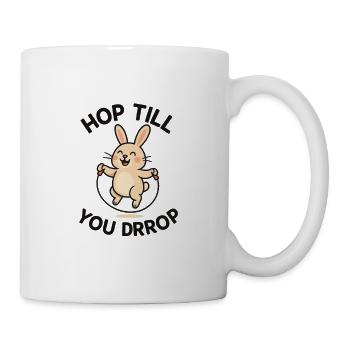Conception de saut de lapin joyeux - Mug blanc - blanc - Droite