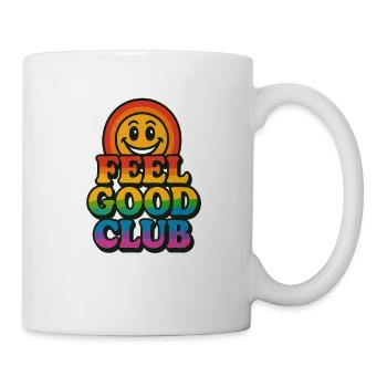 Feel Good Club-Colorful Retro Shirt - Mug - white - Right