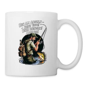 I'm fishing – tips no, beer yes! - Mug - white - Right
