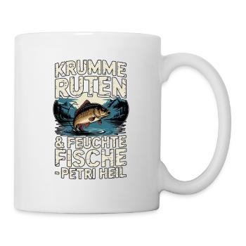 Crooked rods & wet fish - Mug - white - Right