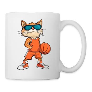 Cool Cat Basketteur - Mug blanc - blanc - Droite