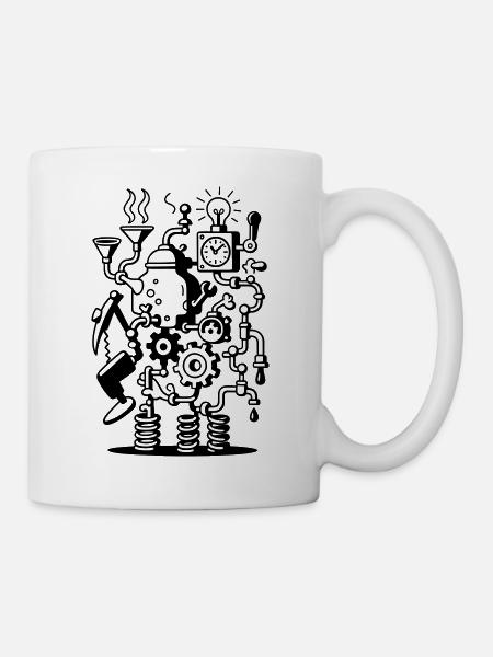 Crazy Machine - Tasse - Weiß