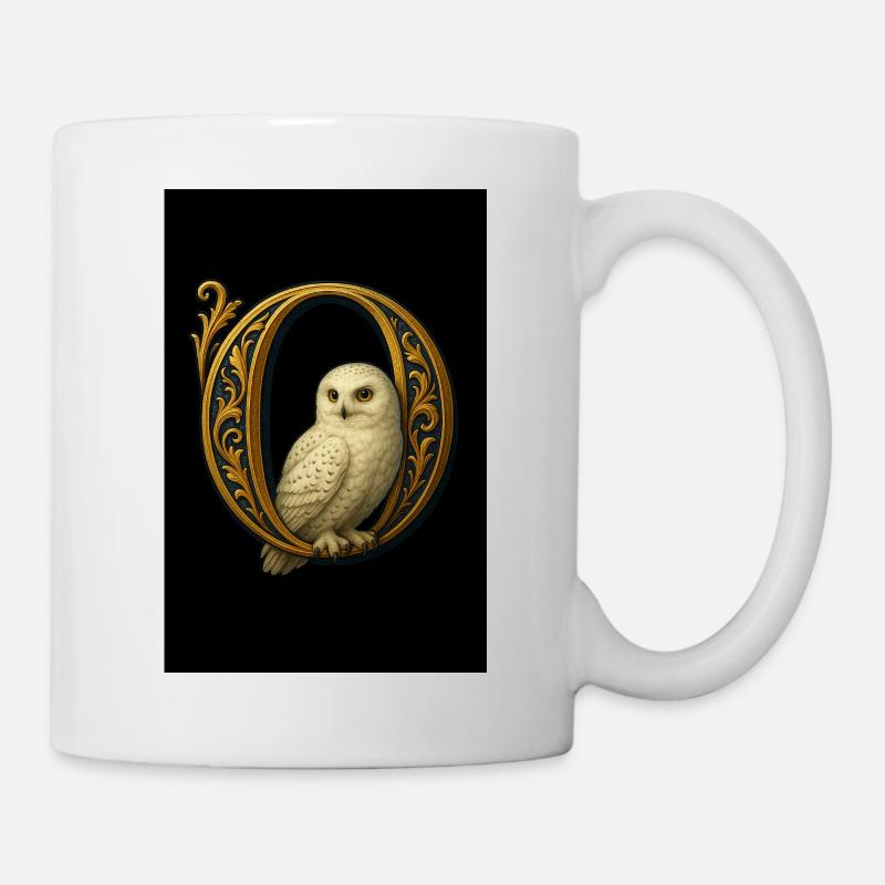 O – Magic ornament with snowy owl - Mug - white