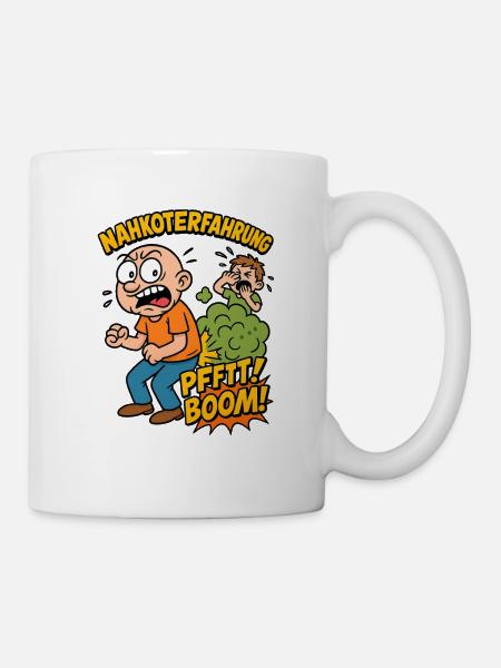 Expérience de pet près des selles - Mug blanc - blanc