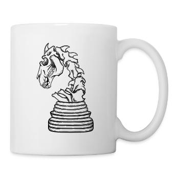 Sauteur squelette - Mug blanc - blanc - Droite