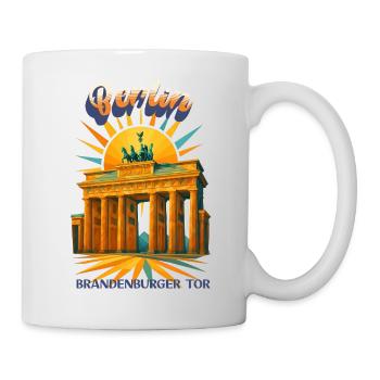 Berlin - BRANDENBURG GATE - Urban Retro Dreams - Mug - white - Right